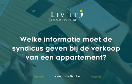Welke informatie moet de syndicus geven bij de verkoop van een appartement?