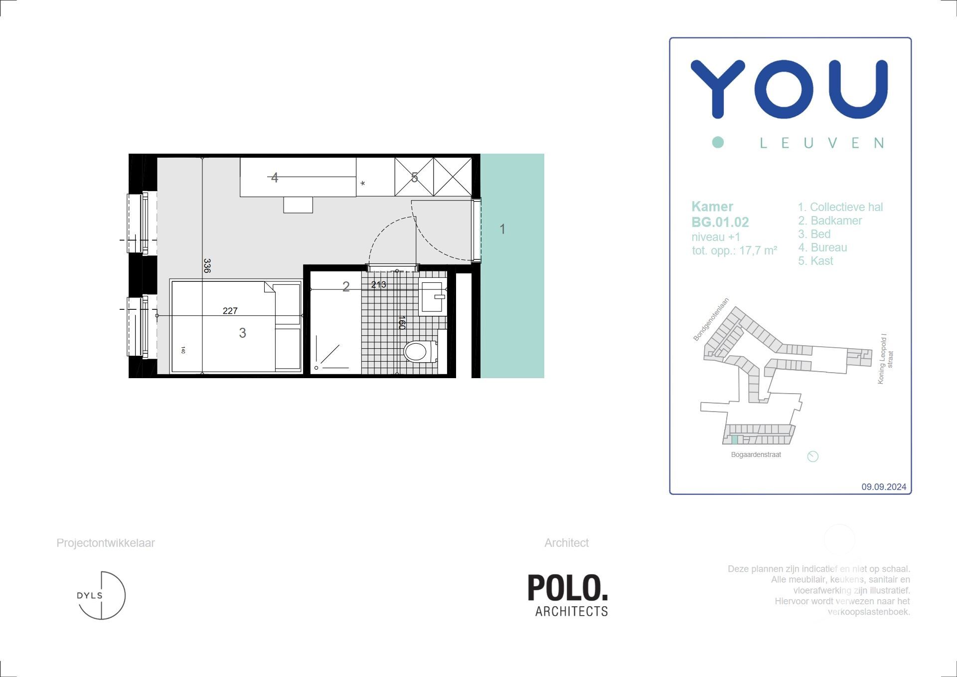 Dorm room for rent in LEUVEN