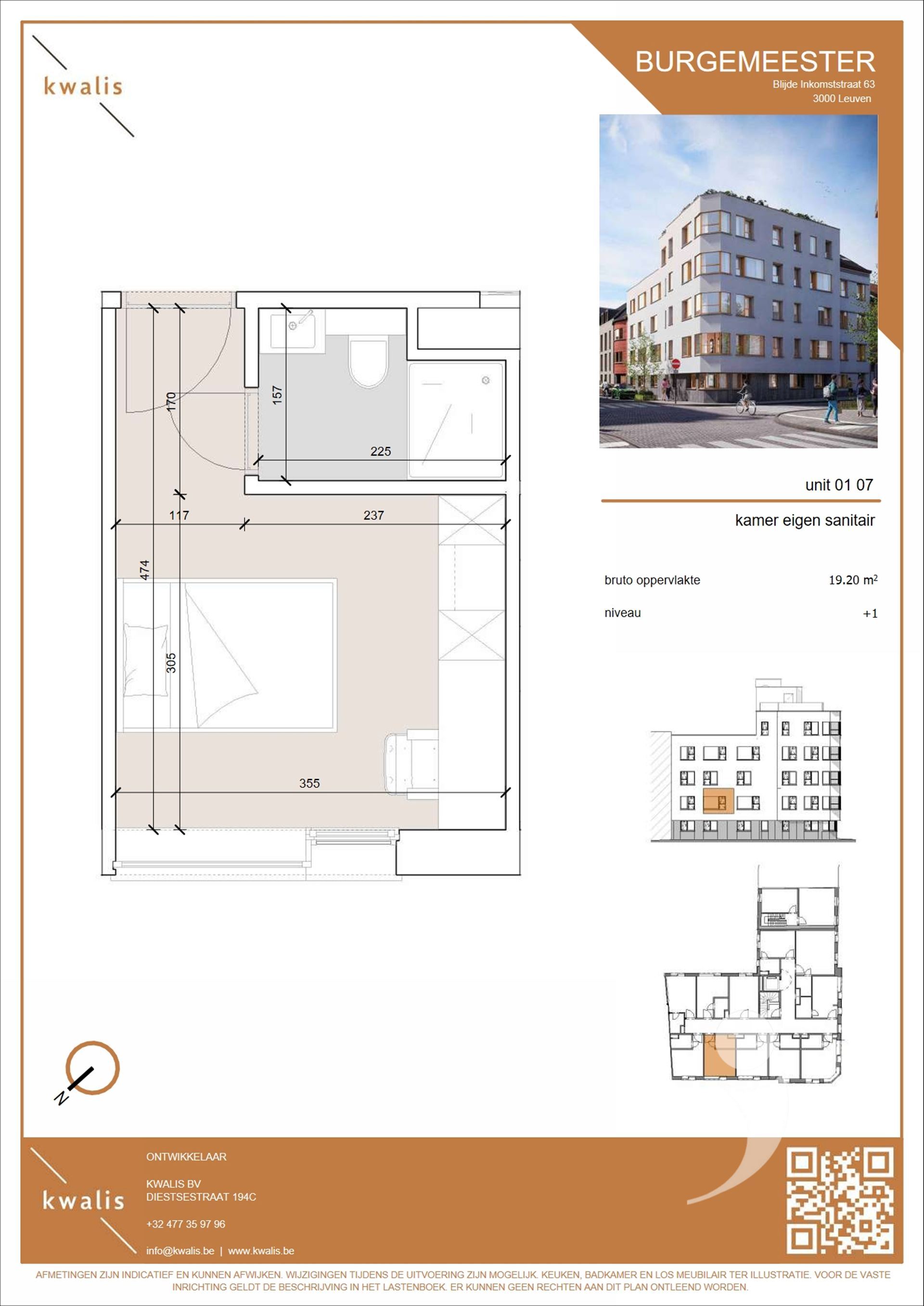 Dorm room for sale in LEUVEN