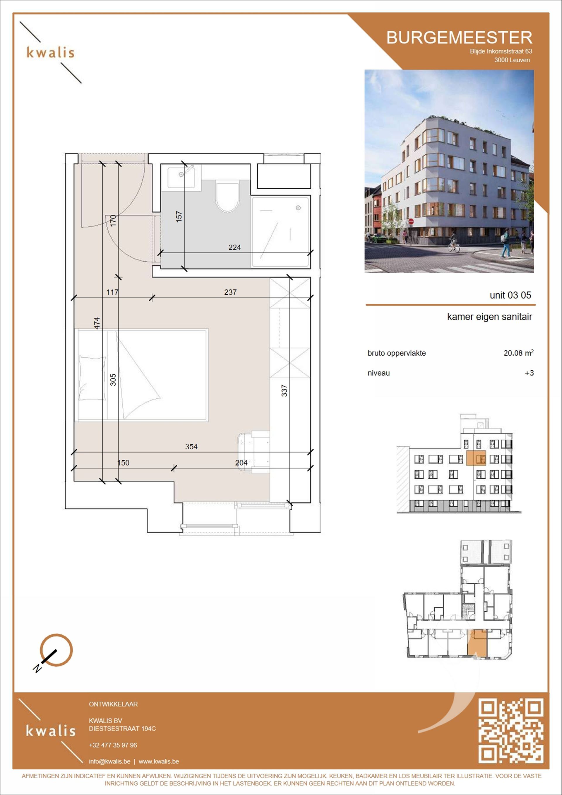 Dorm room for sale in LEUVEN