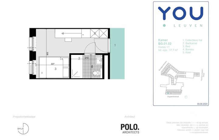 Dorm room for rent in LEUVEN