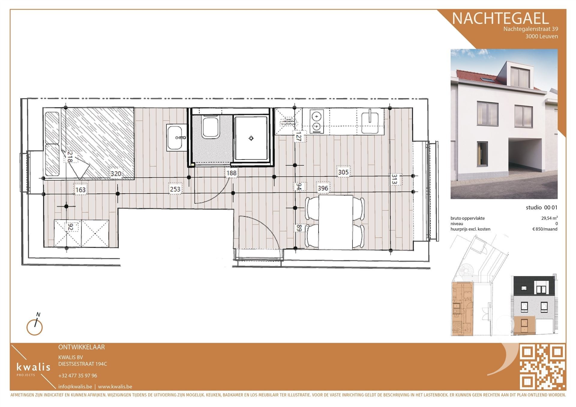 Studio te koop in HEVERLEE